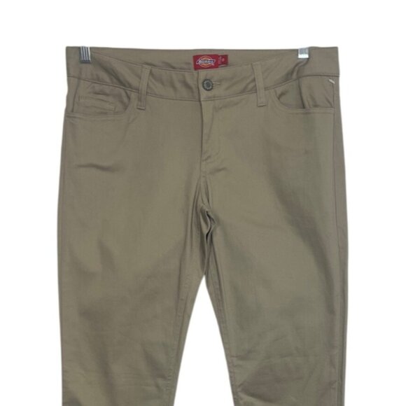Dickies Straight Leg Work Pants Womens Juniors Size 13 Tan New - Picture 3 of 6